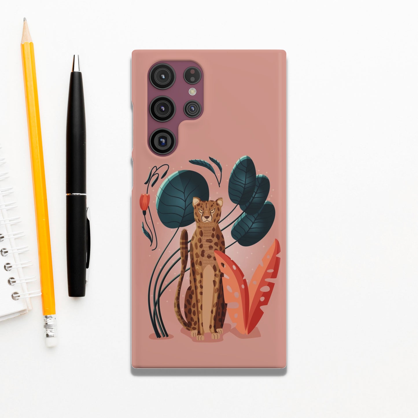 Cheetah Floral Phone Case