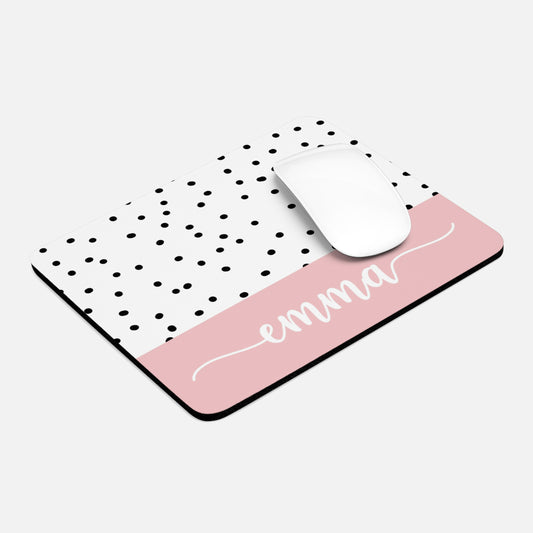 Personalized Name Dots Mouse Pad