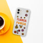 Flower Power Retro Clear Phone Case