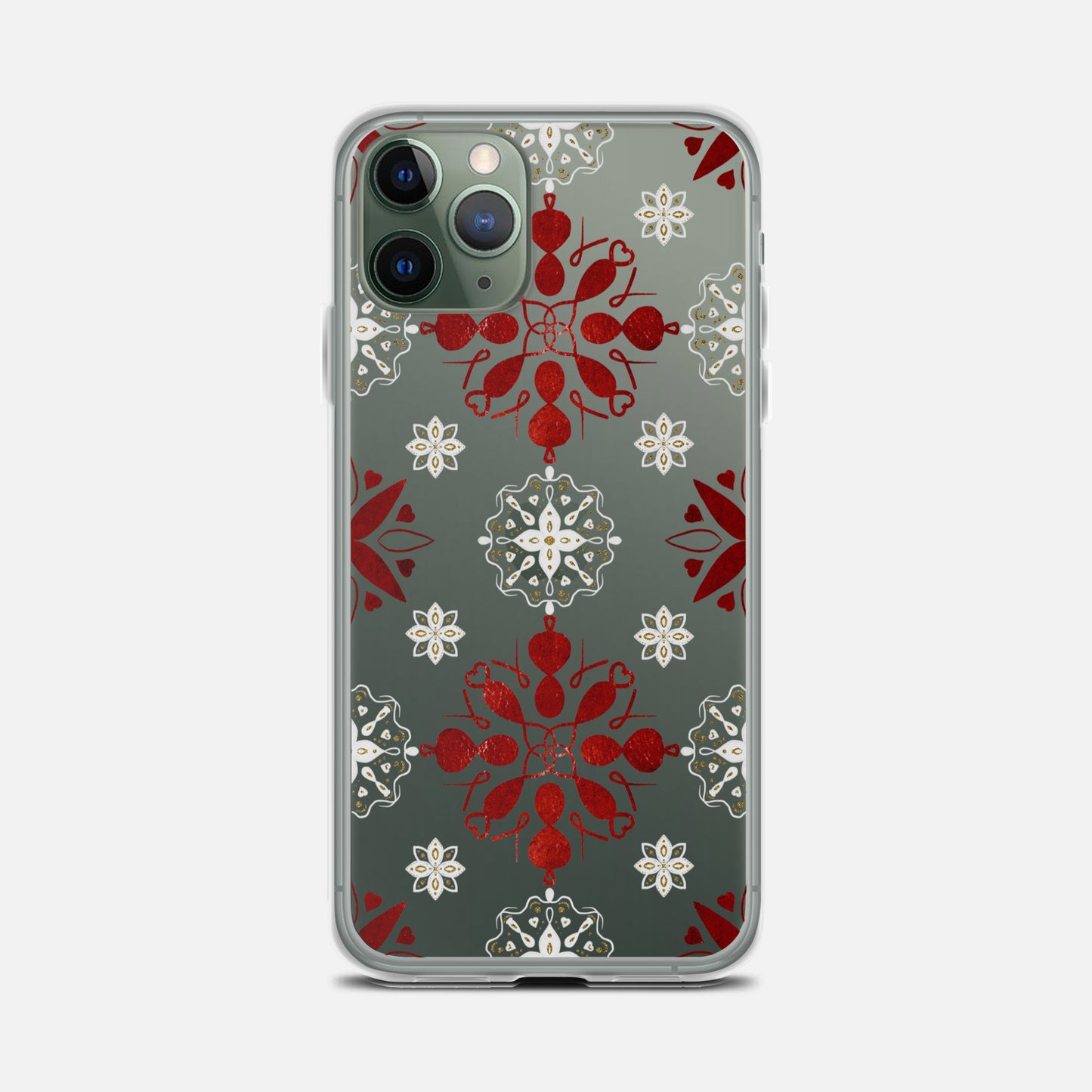 Nordic Ornament Clear Phone Case