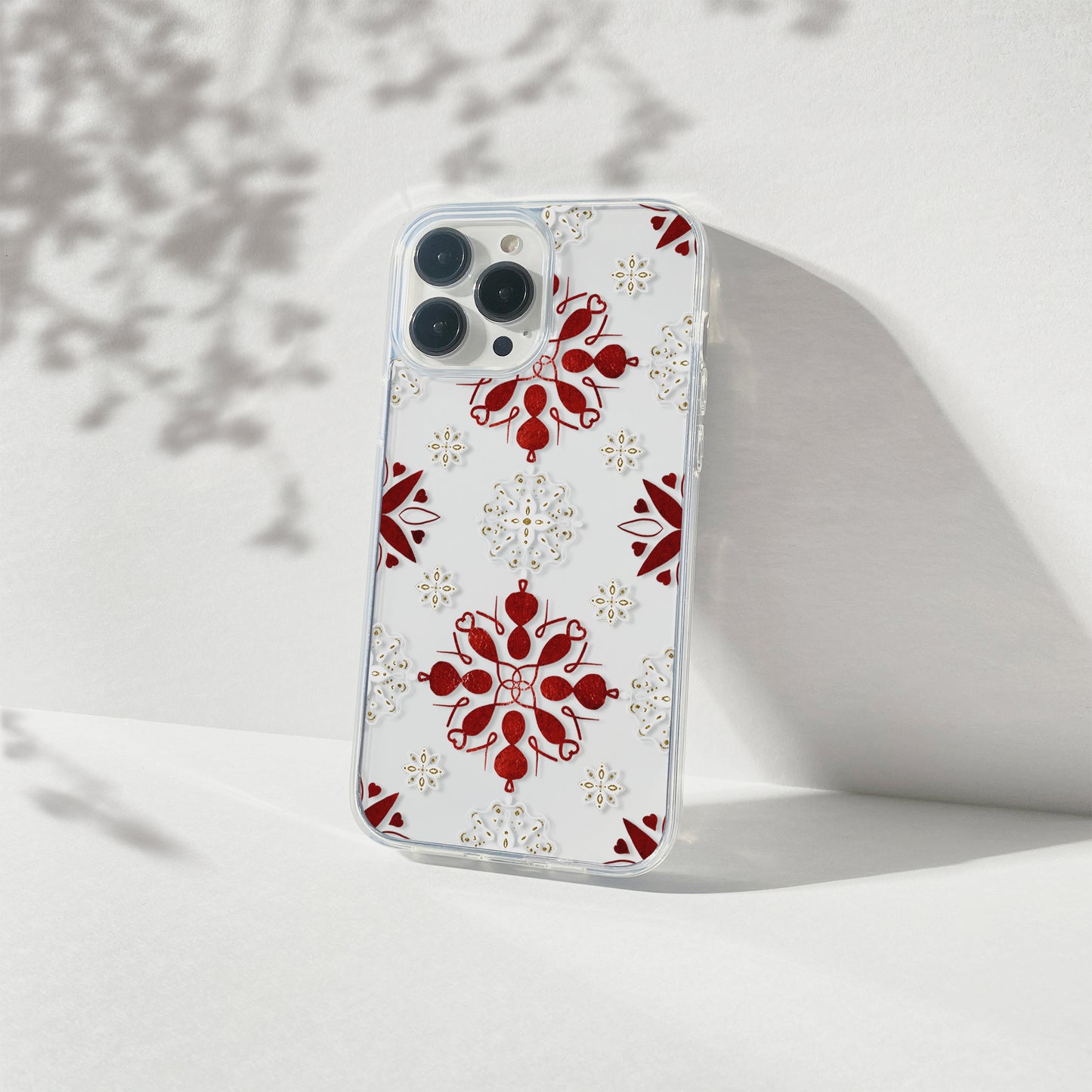 Nordic Ornament Clear Phone Case