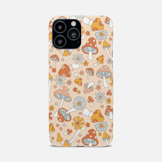 Retro 60s Floral Hippie Mushrooms Phone Case
