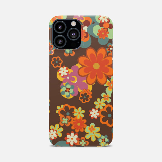 Retro Flowers groovy Phone Case