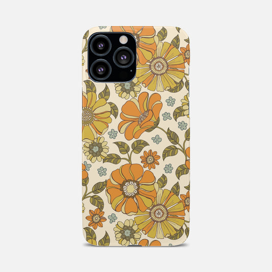 Retro Yellow Flower Phone Case