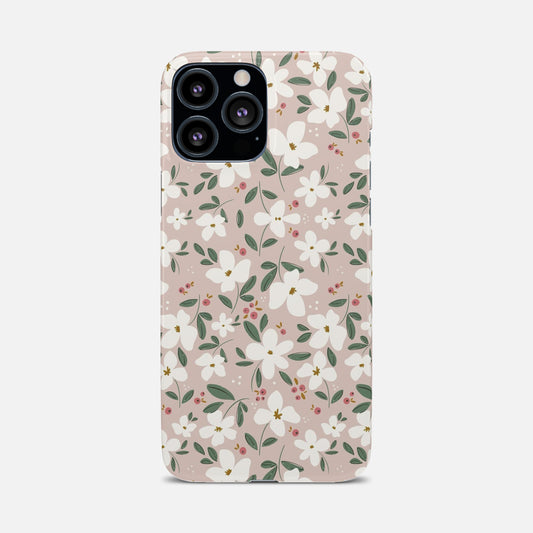 White Flower Phone Case