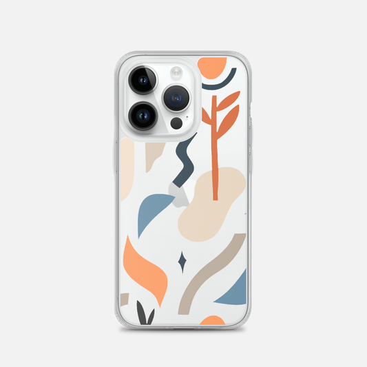Abstract Pattern Clear Phone Case