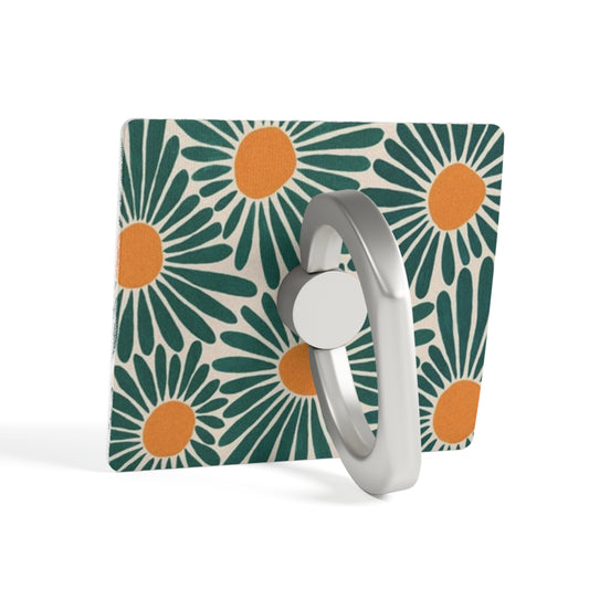 Floral Groovy Phone Ring Holder