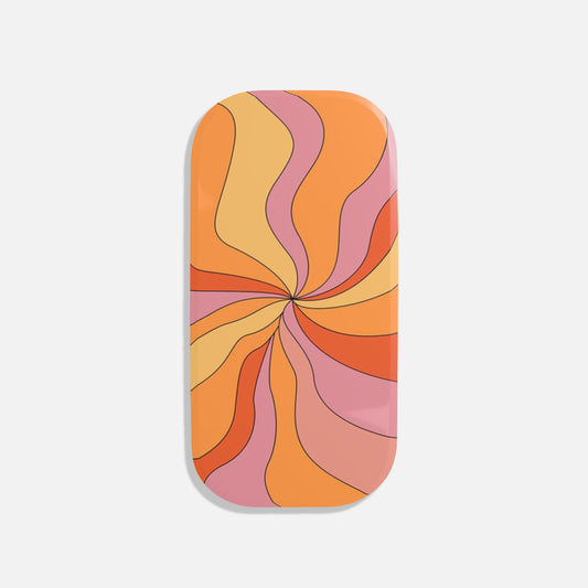 Retro Swirl Click-On Grip Phone Holder