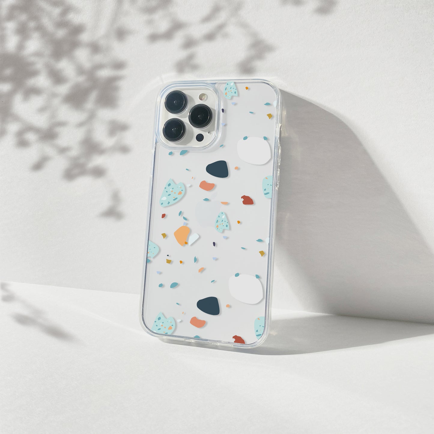 Terazzo Abstract Clear Phone Case